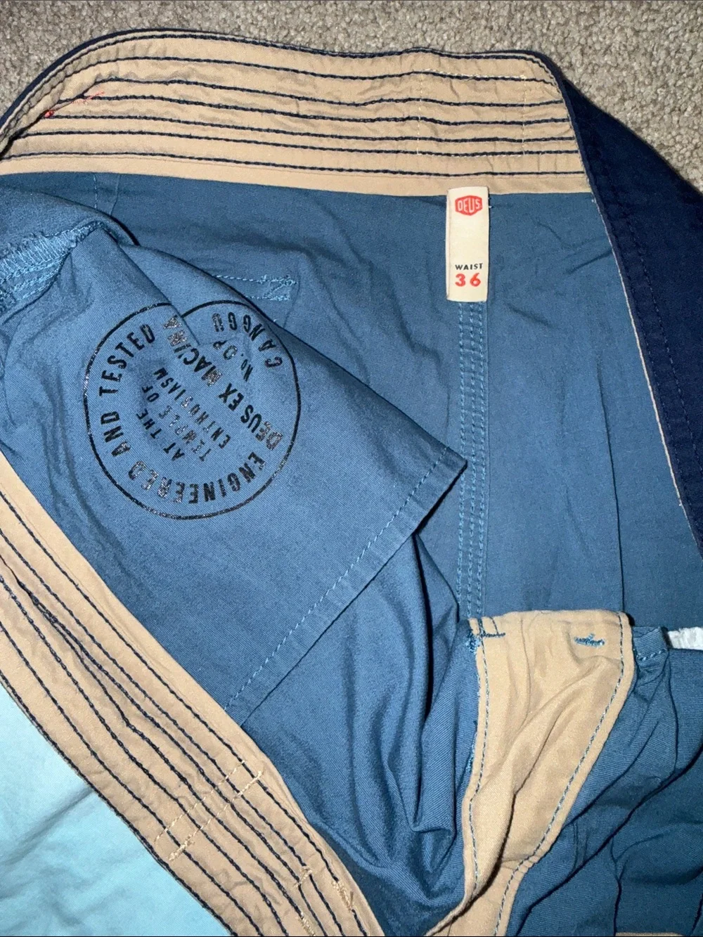 Deus Ex Machina Canggu Bali Berawa Pond Swim Trunks boardshorts 36 6” inseam
